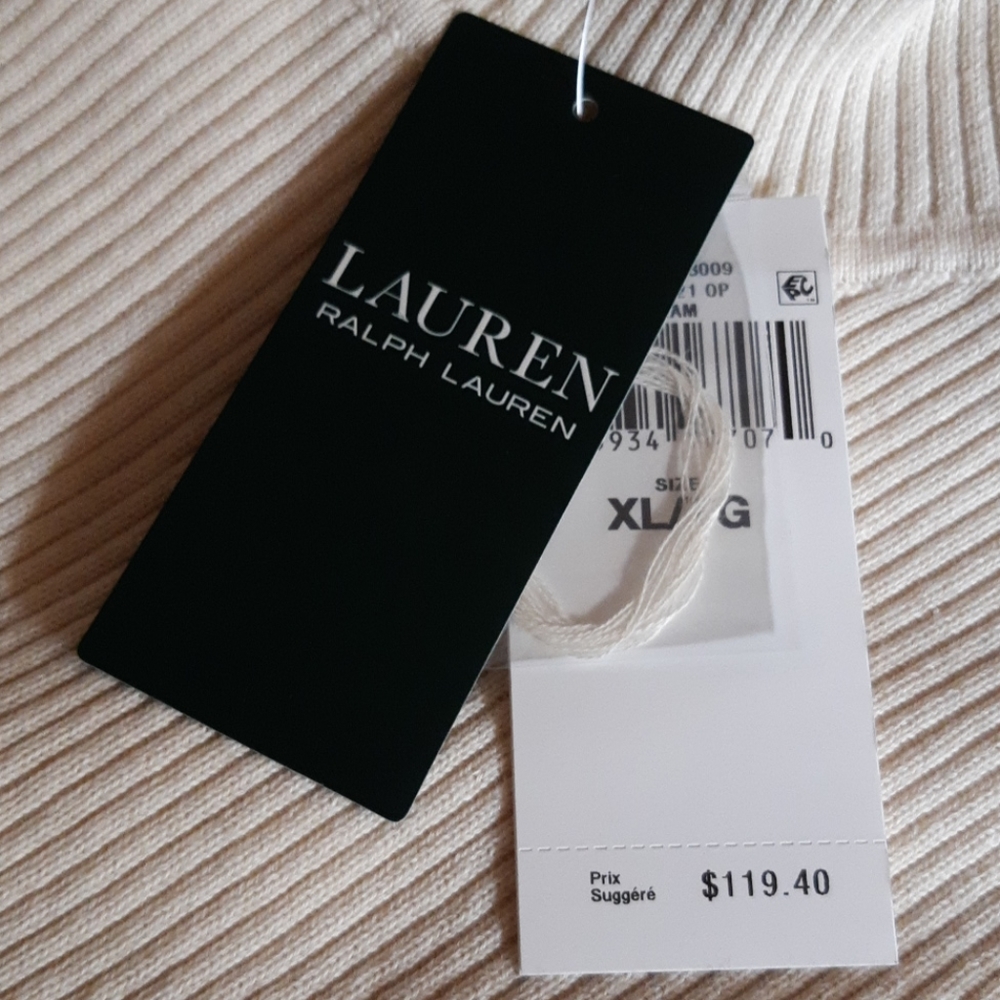 Ralph Lauren Ribbed Knit Cotton Turtleneck - Picture 6 of 12